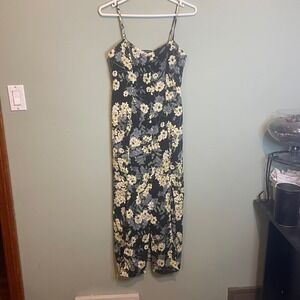 Miss Selfridge Boho Floral Cottagecore Romantic Coquette Slip Dress Yellow 6